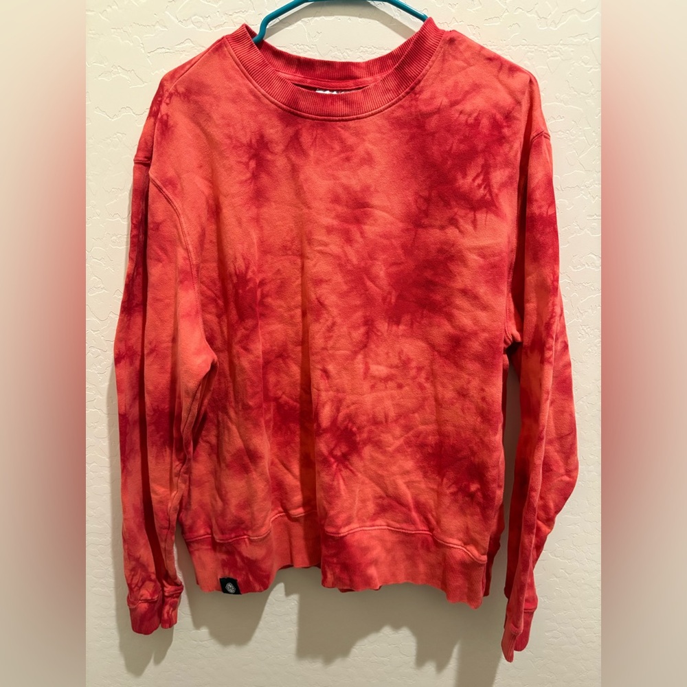 Red Tie-Dye Sweatshirt Women’s Size XL